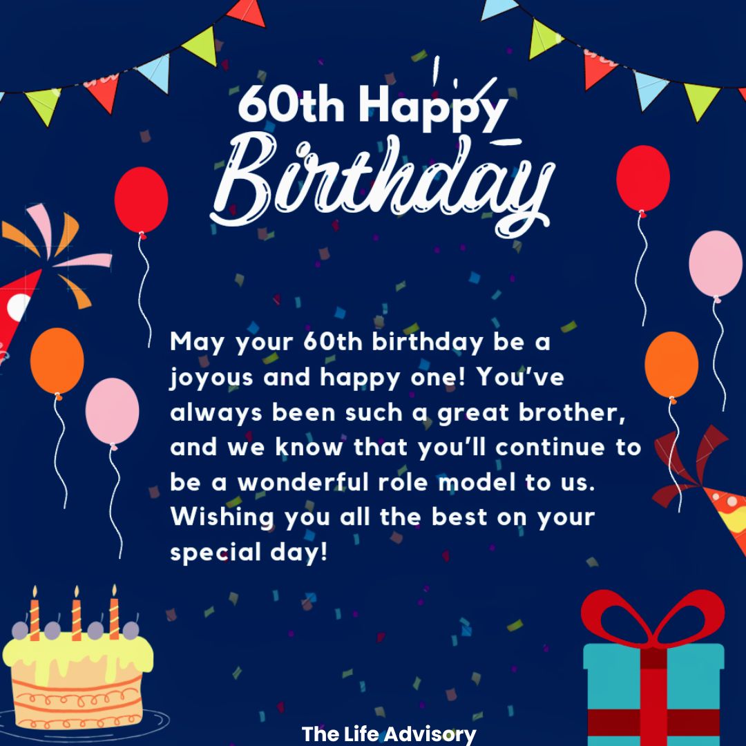 Happy 60th Birthday Brother Wishes Messages And Quotes