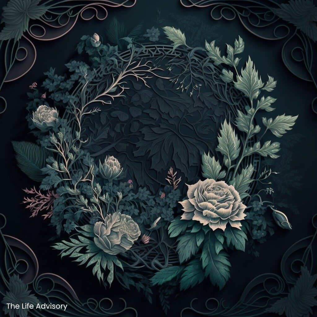 aesthetic wallpaper black flowers
