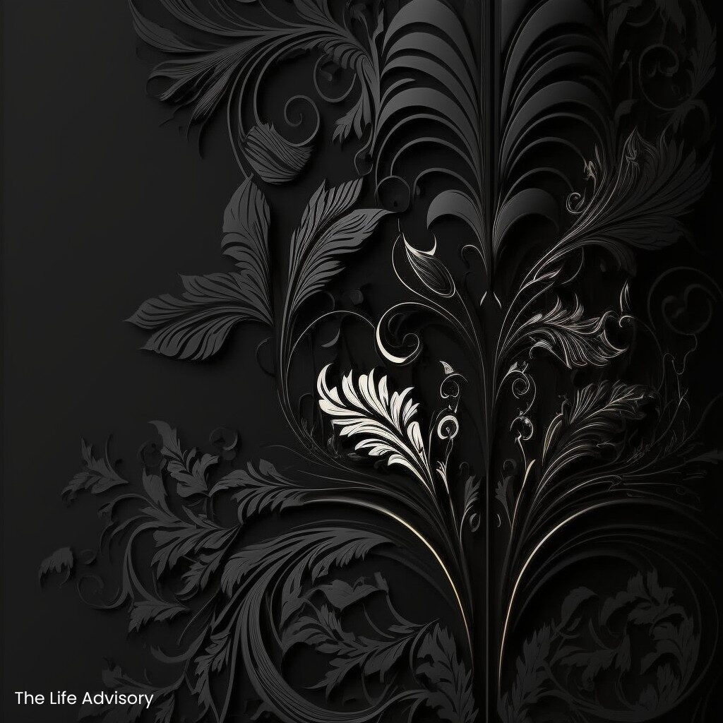 aesthetic wallpaper in black shade