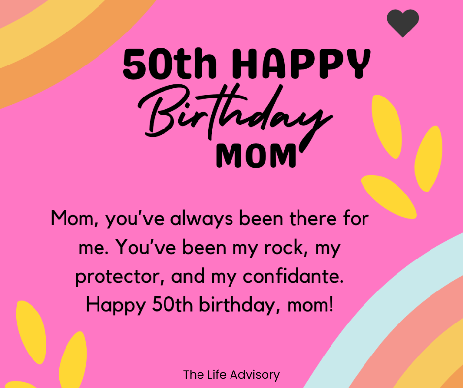 happy 50th birthday mom from daughter