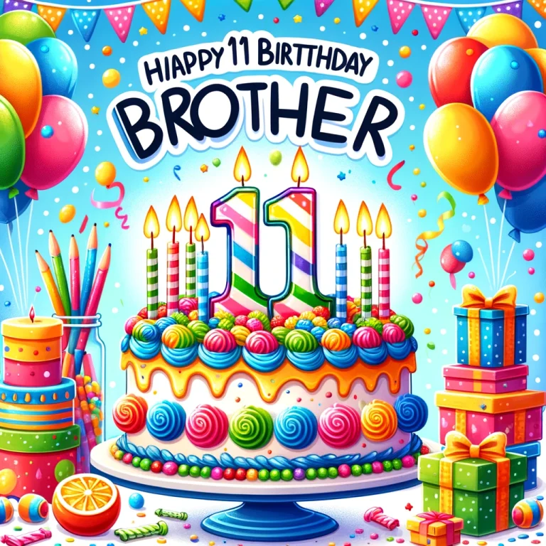 Happy 11th Birthday Wishes for Brother