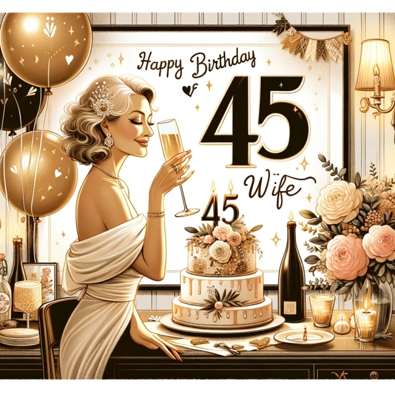 Happy 45th Birthday Wife: Wishes, Quotes and Messages