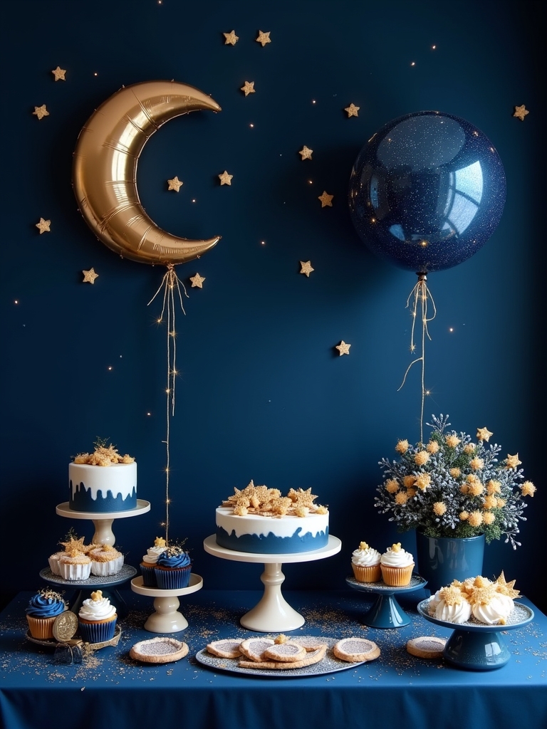 starry night celestial baby shower