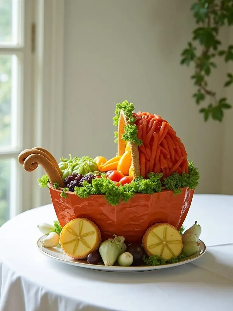 adorable veggie platter design