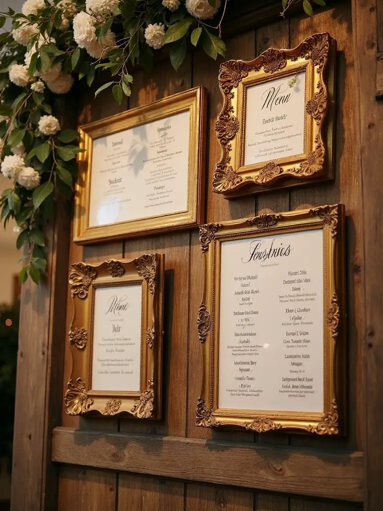 affordable personalized thrifted bar menu
