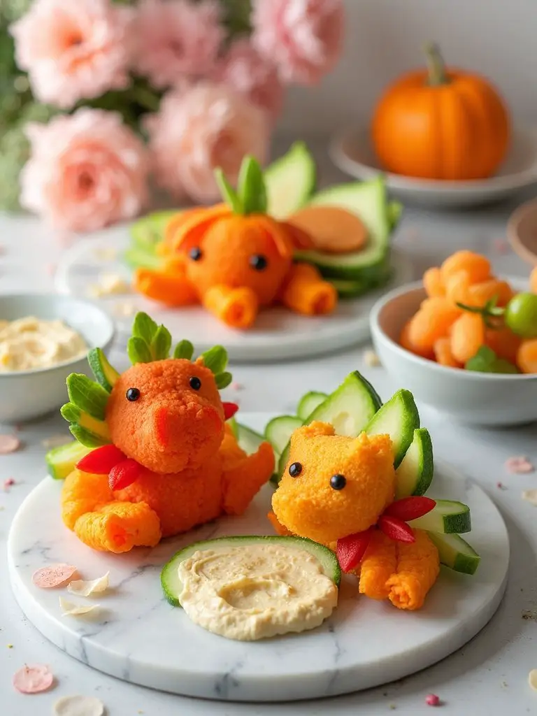 animal themed veggie platters