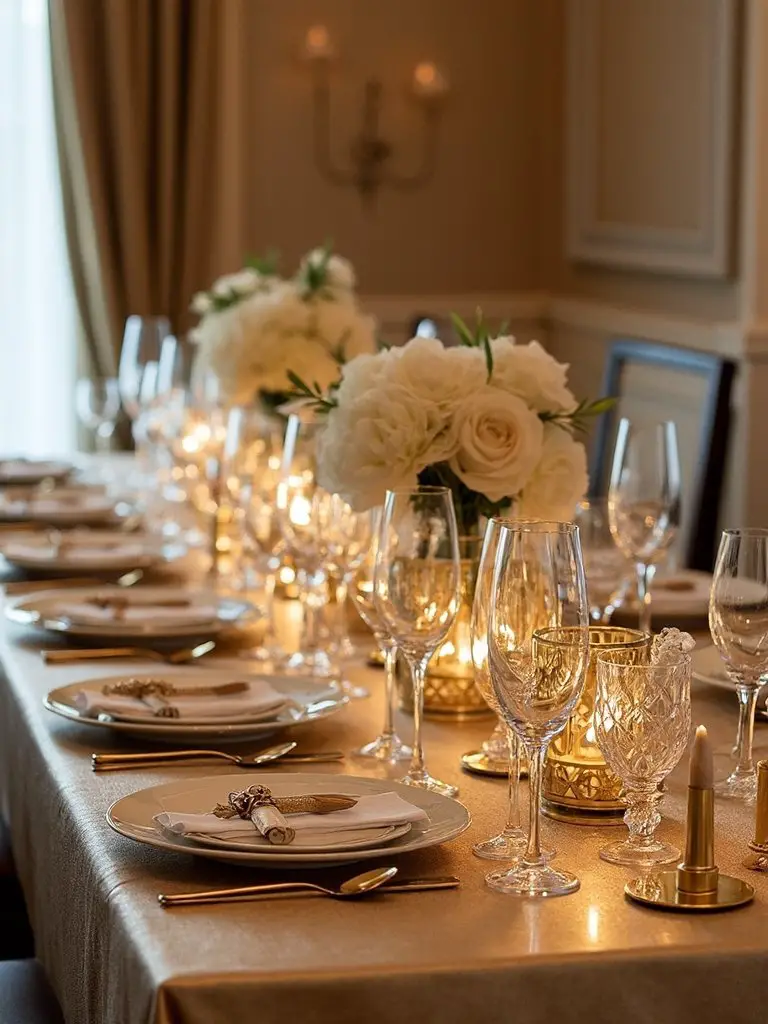 art deco table decor