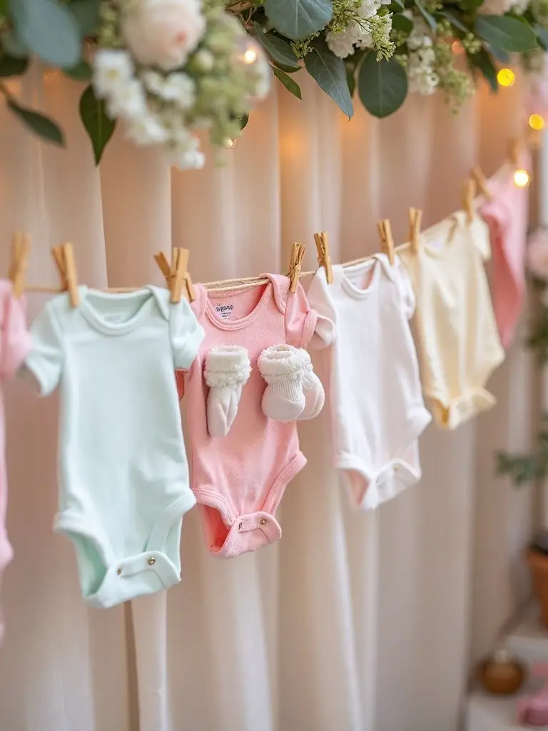 baby clothesline display ideas