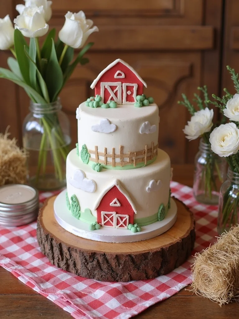 barnyard birthday cake designs