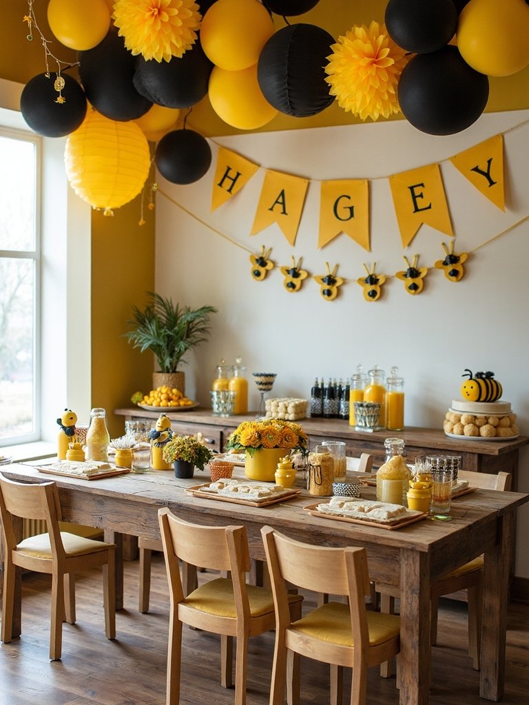 bee themed activity stations
