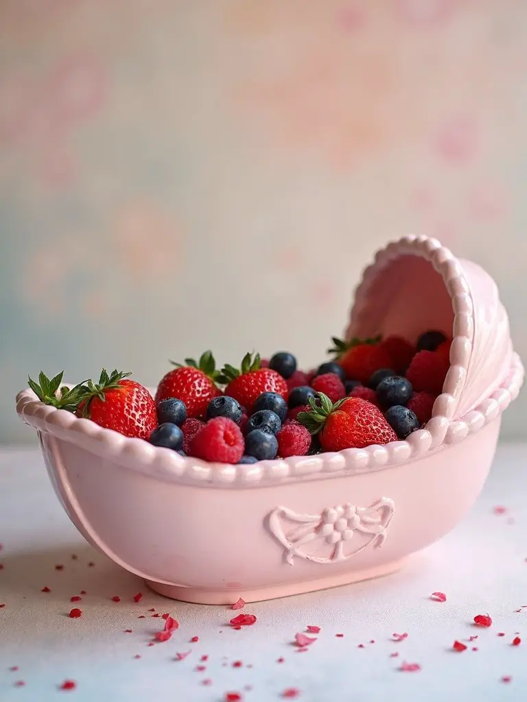 berry filled watermelon centerpiece
