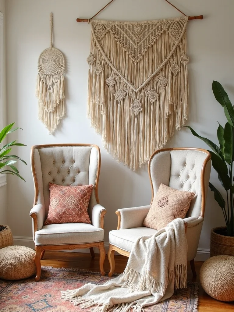 boho textile pattern blending