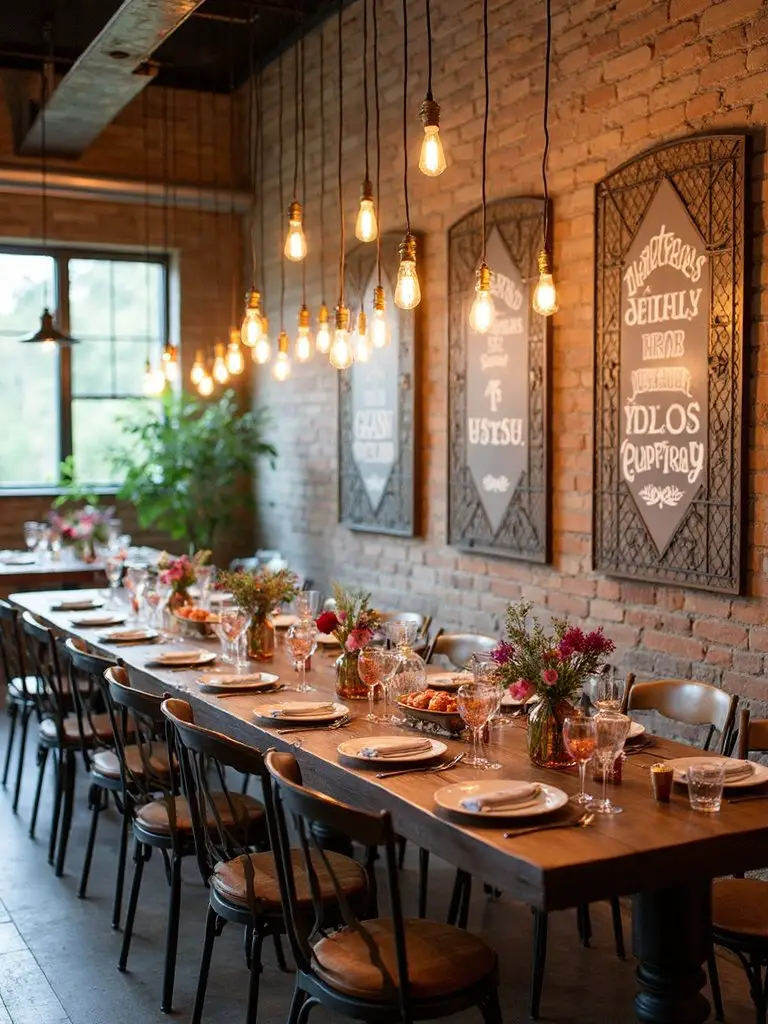 bold industrial art display