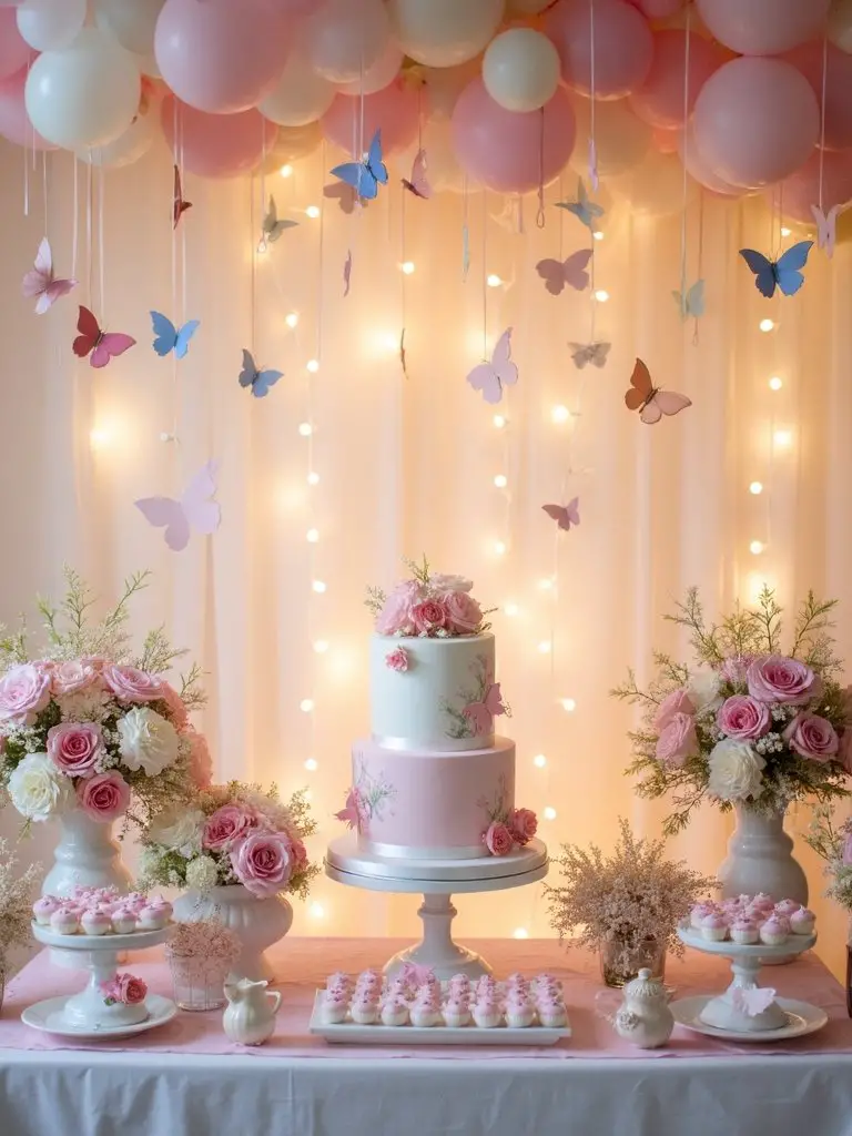 butterfly book display mementos