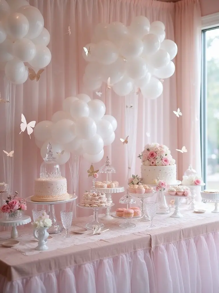 butterfly themed balloon displays
