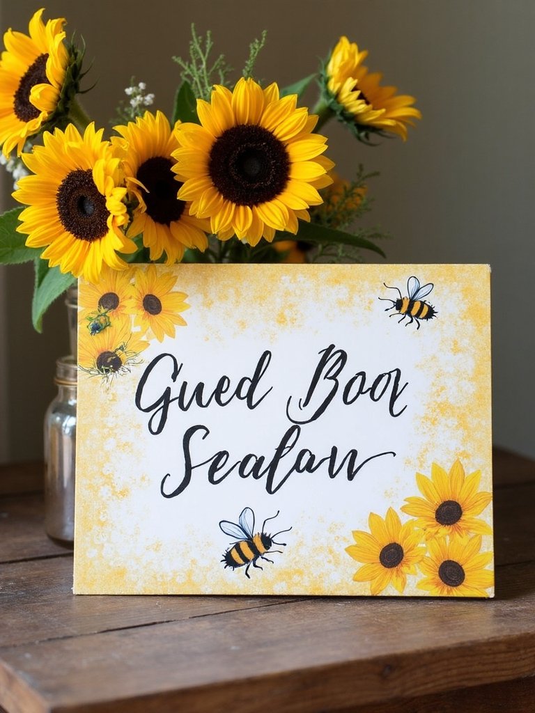 buzz worthy guest book display