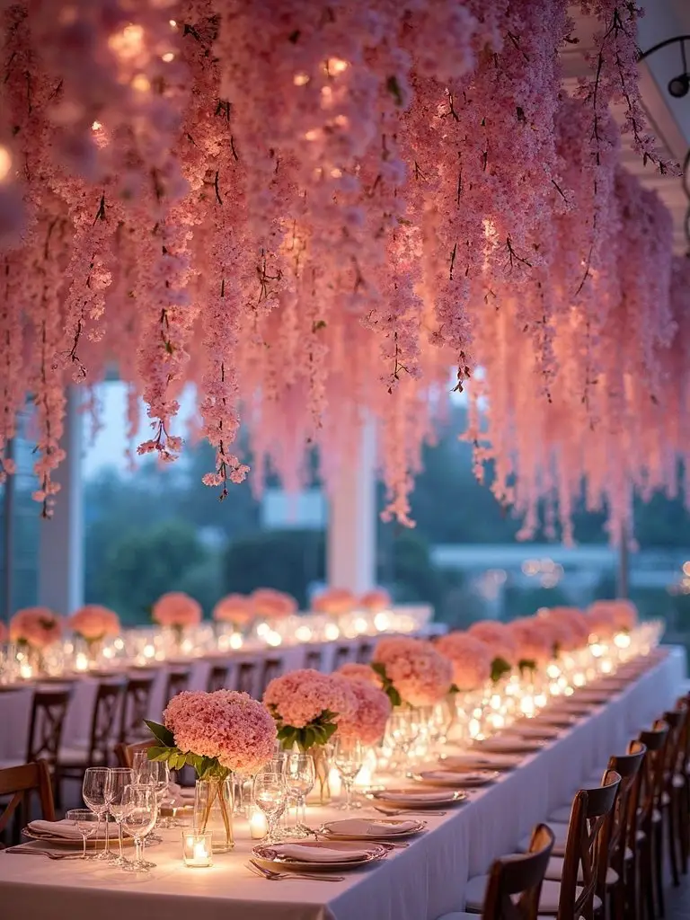 cascading glowing dreamy spring atmosphere