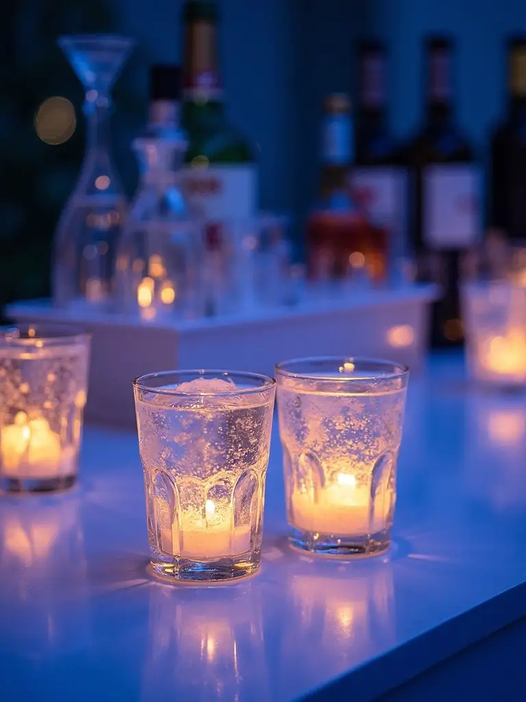 celestial cosmic lunar cocktail presentations