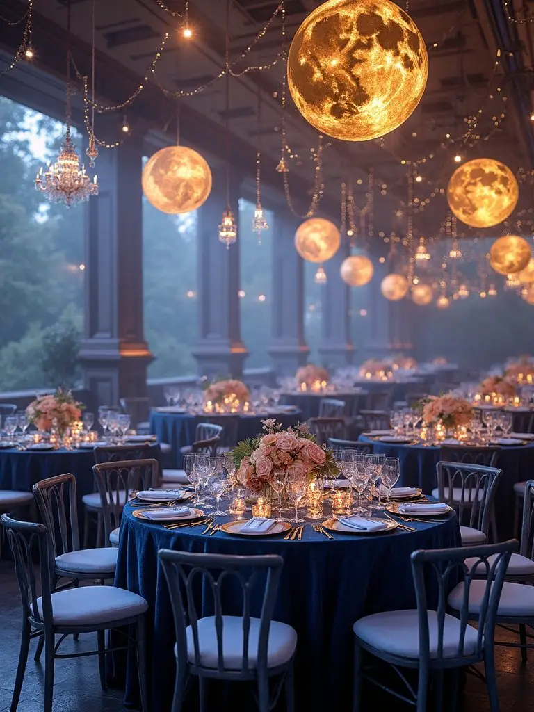 celestial inspired wedding decor ideas