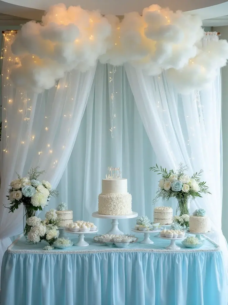 celestial lighting for baby shower