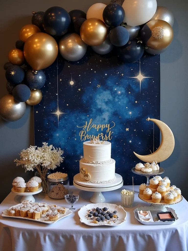 celestial themed baby shower invitations