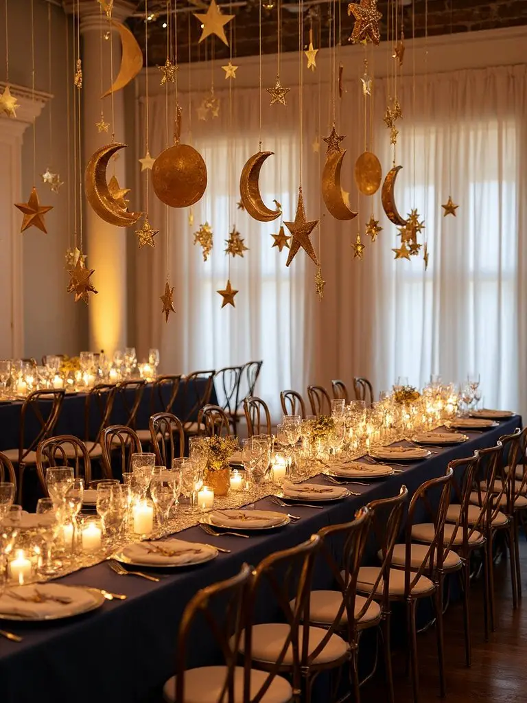 celestial wedding welcome signage ideas
