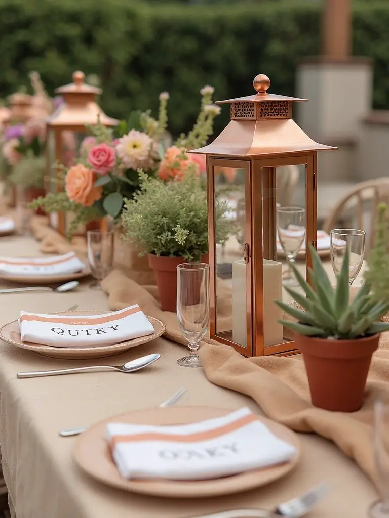 charming desert inspired place card displays