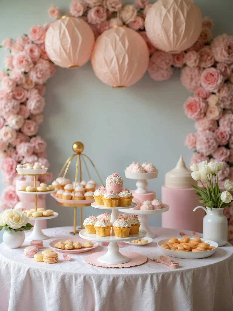 charming dessert table arrangement