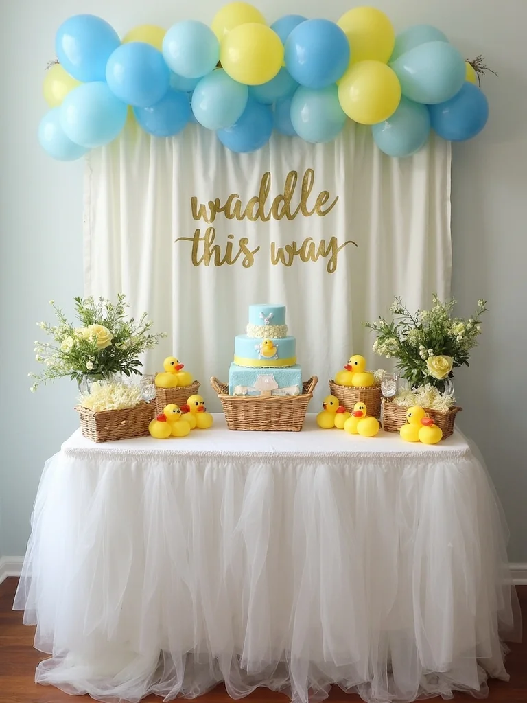 charming duck themed gift display