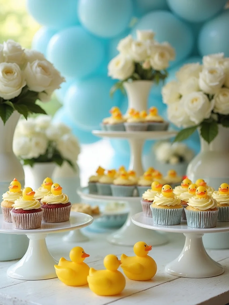 charming duck themed party favors