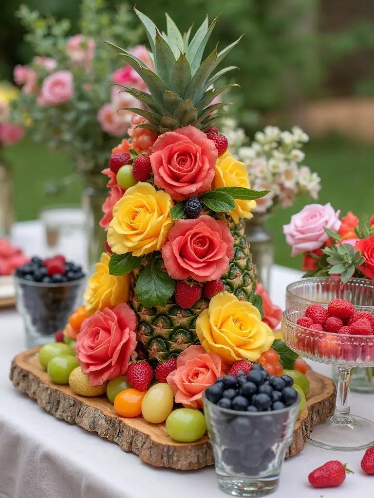charming garden fruit display