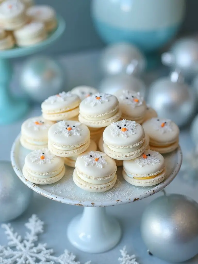 charming snowman themed party favors