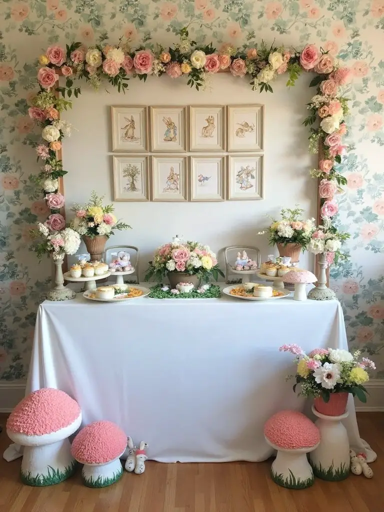 charming vintage photo backdrop