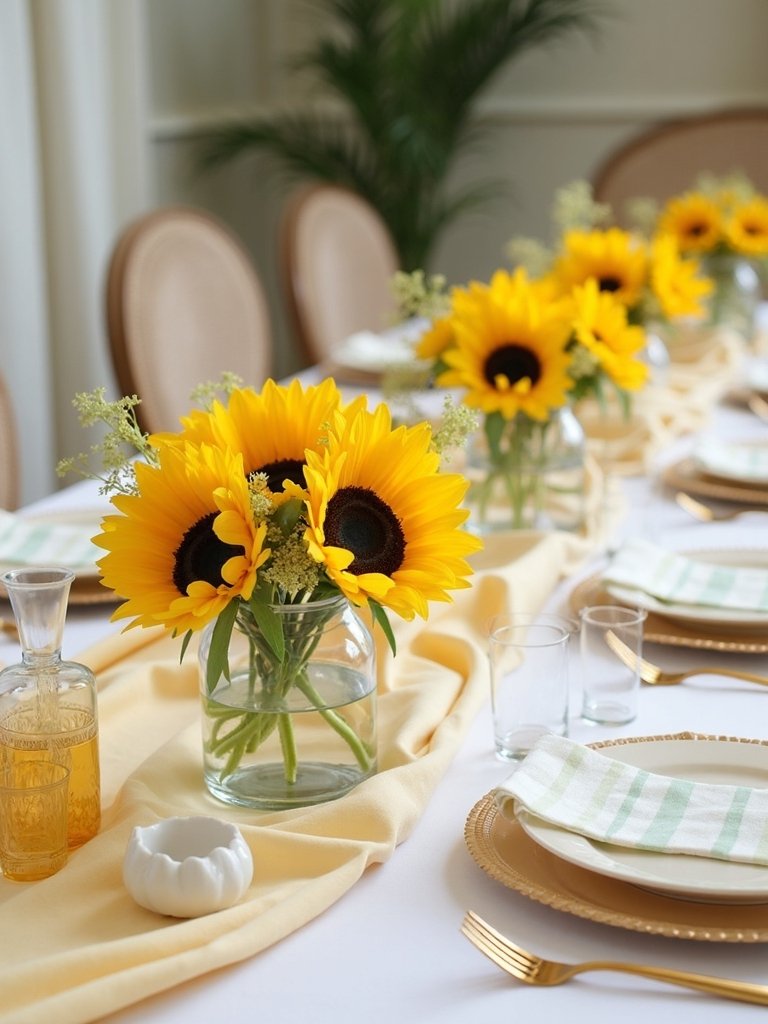 cheerful baby shower tablescape