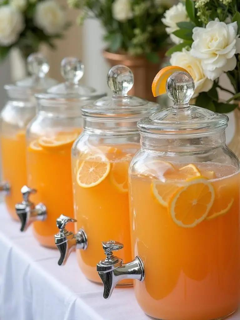 citrus infused beverage station design