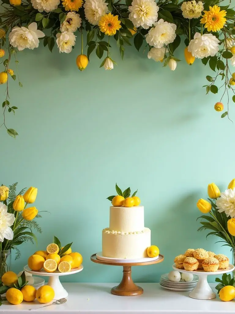 citrus themed baby shower celebration