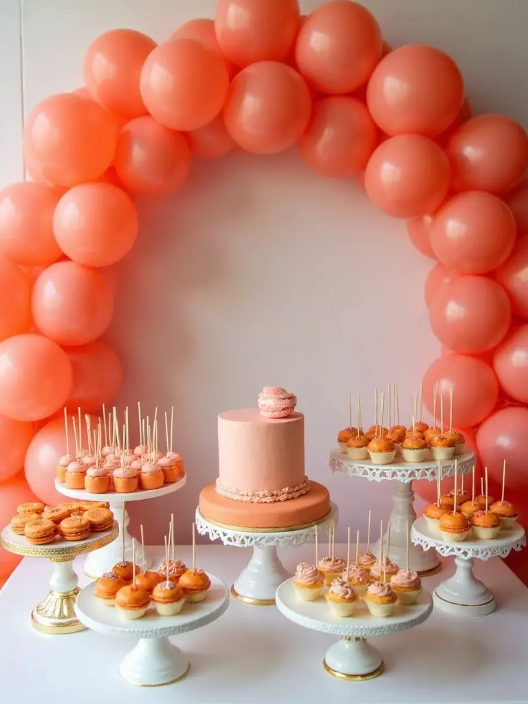 citrus themed dessert display ideas