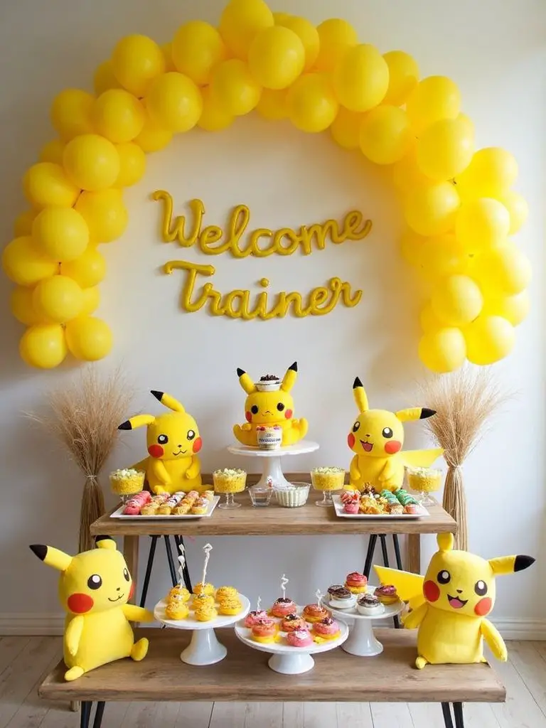 colorful pokemon baby shower