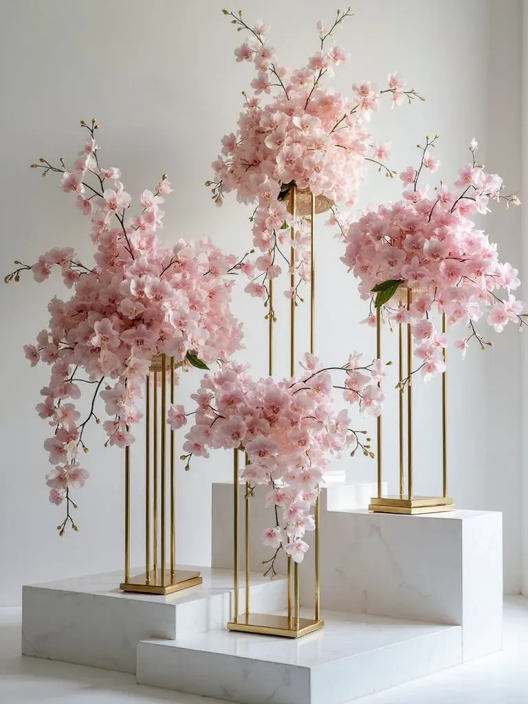 contemporary floral geometric compositions