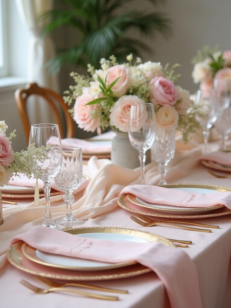 coordinated elegant tableware selection