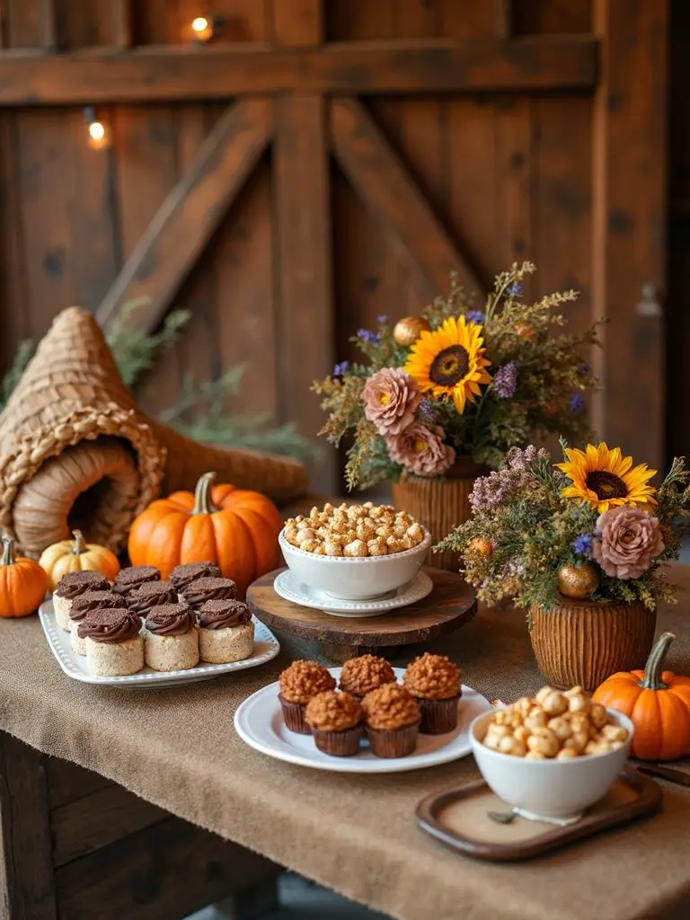 cornucopia baby shower centerpiece