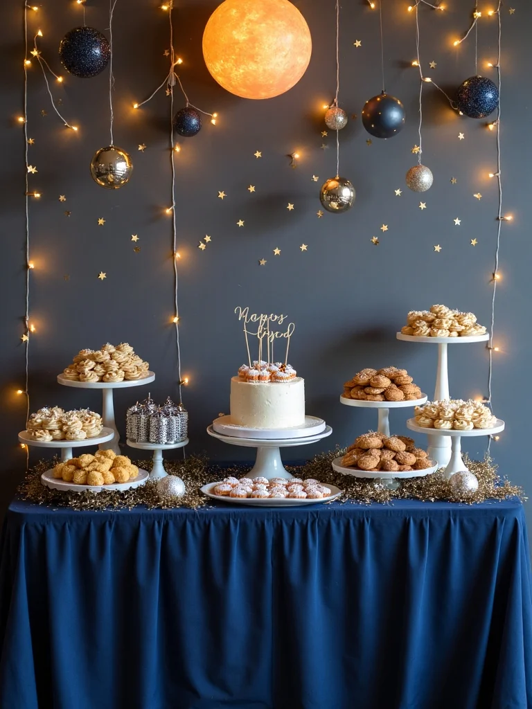 cosmic themed table decorations