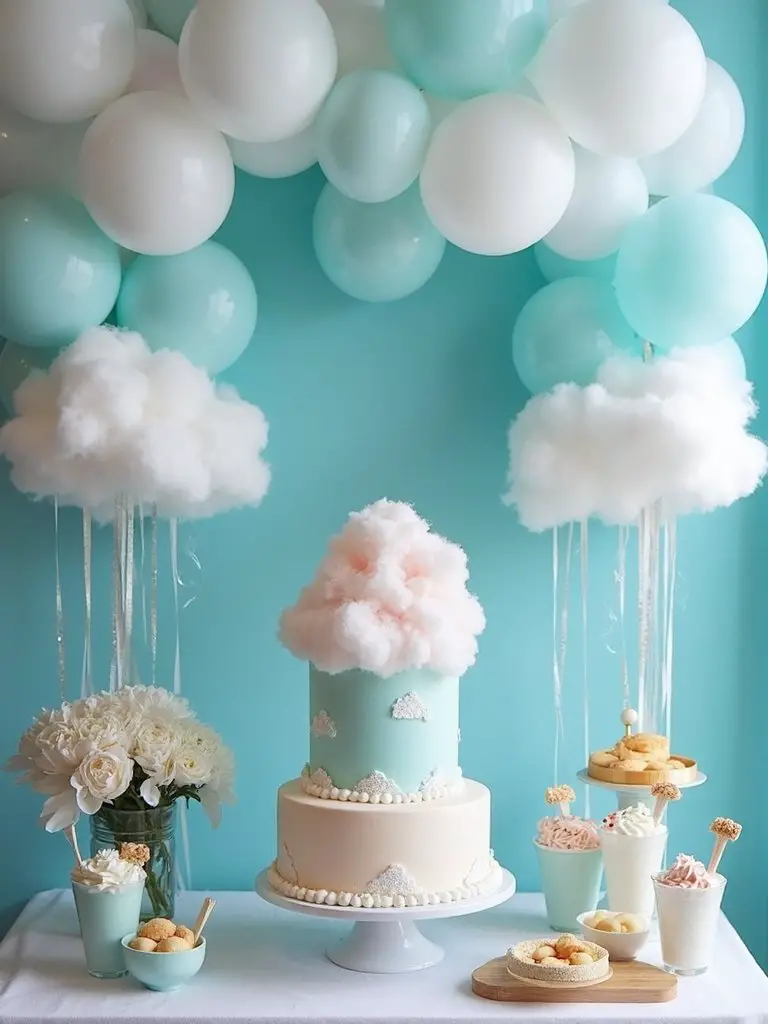 cotton candy mocktail display