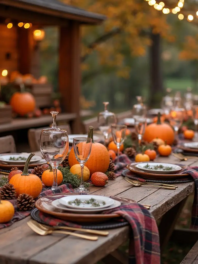 cozy autumn bonfire celebration