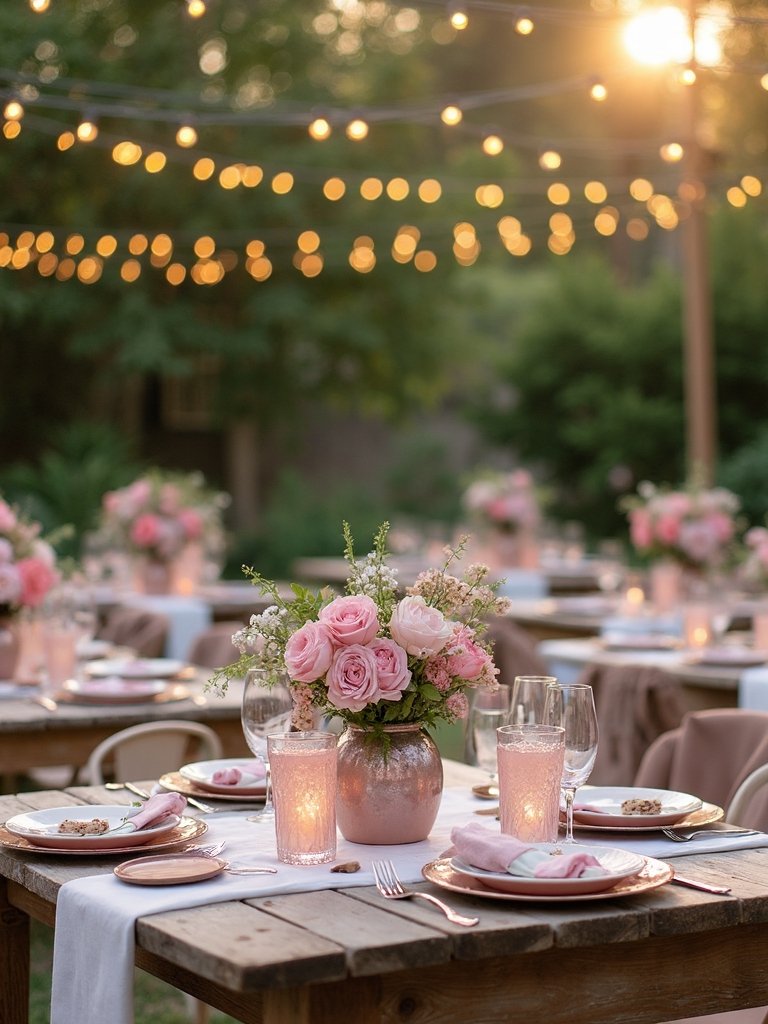 cozy backyard mocktail celebration