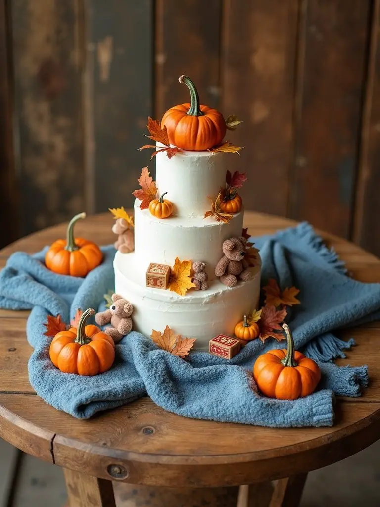 cozy fall baby shower ideas