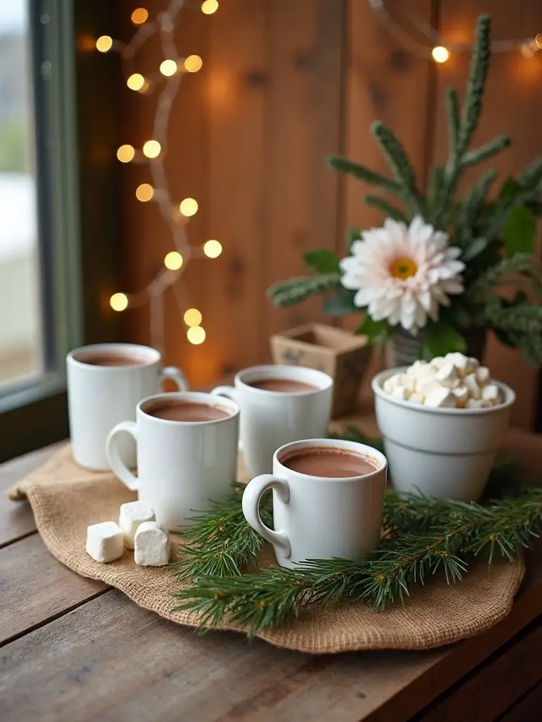 cozy hot chocolate bar