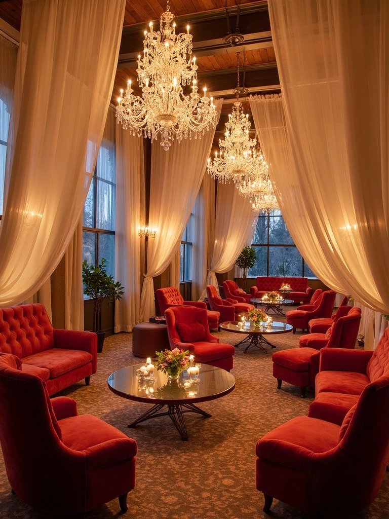 cozy intimate enchanting candlelit lounge