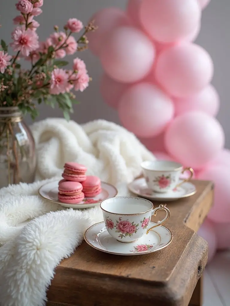 cozy pink winter celebration