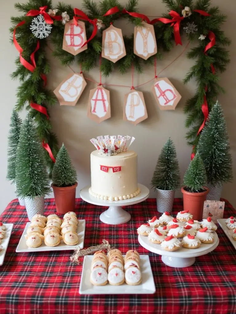 cozy plaid holiday celebration